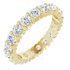 10K Yellow Gold 2 7/8 CTW Lab-Grown Diamond Eternity Band Size 8.25