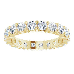 10K Yellow Gold 3 CTW Lab-Grown Diamond Eternity Band Size 9