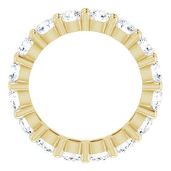 10K Yellow Gold 2 3/8 CTW Lab-Grown Diamond Eternity Band Size 4.25