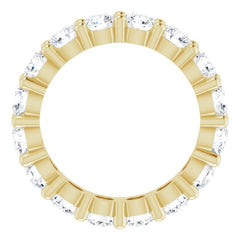 10K Yellow Gold 2 3/8 CTW Lab-Grown Diamond Eternity Band Size 4.75