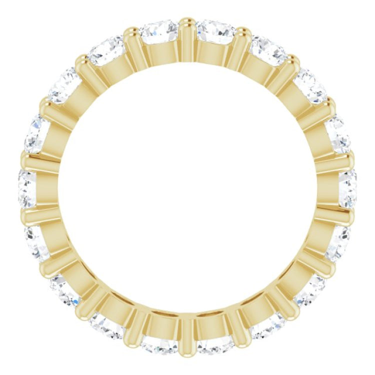 10K Yellow Gold 2 3/4 CTW Lab-Grown Diamond Eternity Band Size 7.25