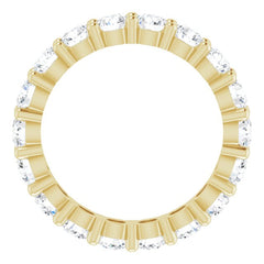 10K Yellow Gold 2 3/4 CTW Lab-Grown Diamond Eternity Band Size 7.25
