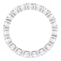 10K White Gold 2 7/8 CTW Lab-Grown Diamond Eternity Band Size 8.5