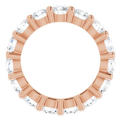10K Rose Gold 3 5/8 CTW Lab-Grown Diamond Eternity Band Size 4.75