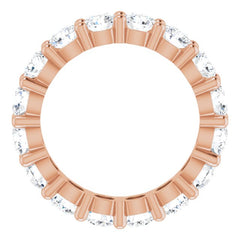 10K Rose Gold 3 7/8 CTW Lab-Grown Diamond Eternity Band Size 5.5