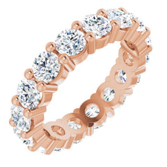 10K Rose Gold 3 7/8 CTW Lab-Grown Diamond Eternity Band Size 6