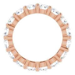 10K Rose Gold 3 7/8 CTW Lab-Grown Diamond Eternity Band Size 6