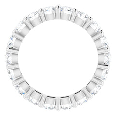 10K White Gold 4 1/3 CTW Lab-Grown Diamond Eternity Band Size 8.25