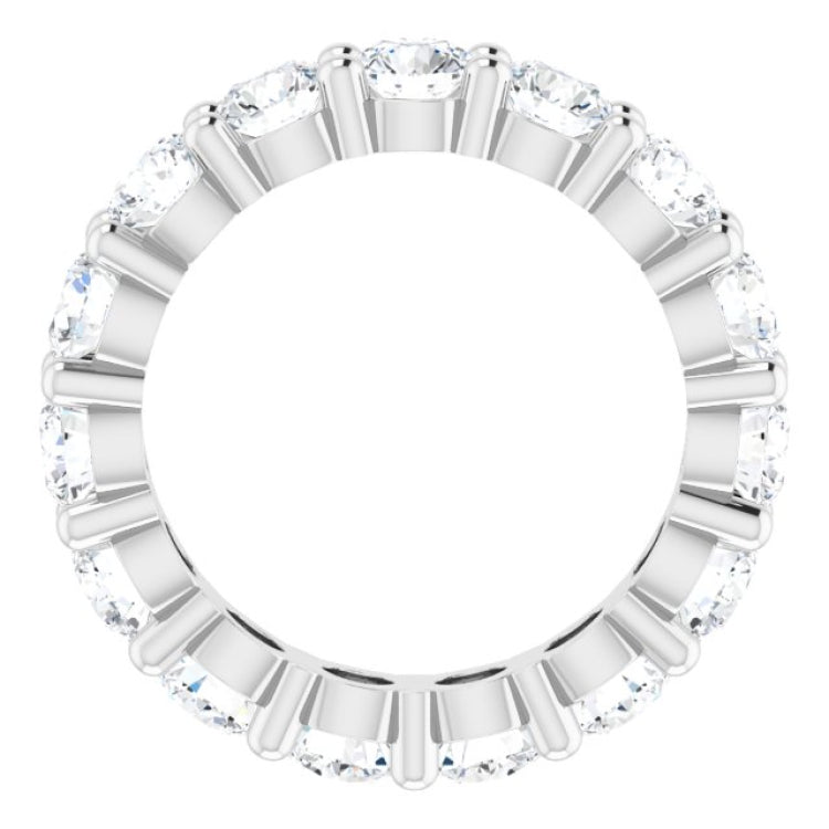 10K White Gold 3 5/8 CTW Lab-Grown Diamond Eternity Band Size 4.75