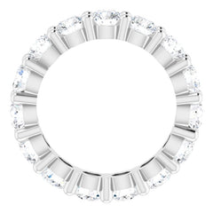 10K White Gold 3 5/8 CTW Lab-Grown Diamond Eternity Band Size 4.75