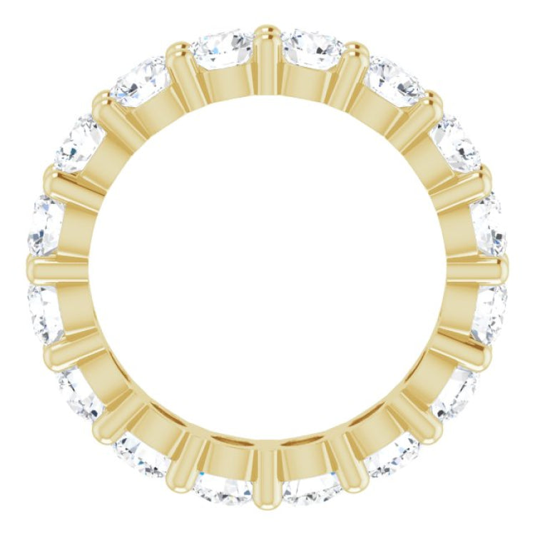 10K Yellow Gold 3 7/8 CTW Lab-Grown Diamond Eternity Band Size 6.25