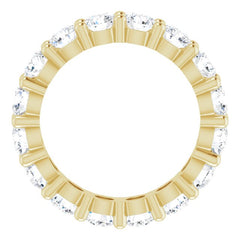 10K Yellow Gold 3 7/8 CTW Lab-Grown Diamond Eternity Band Size 6.25