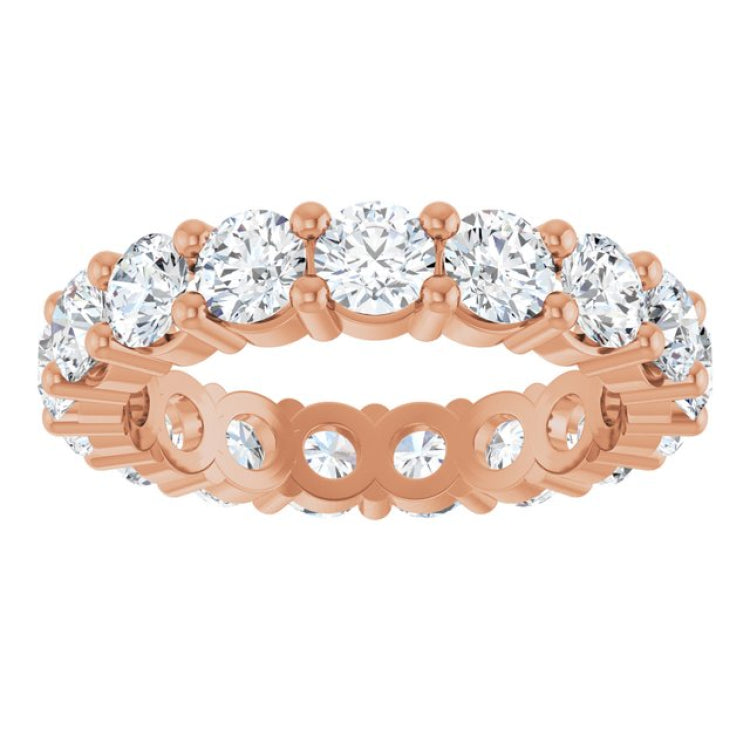 10K Rose Gold 3 1/2 CTW Lab-Grown Diamond Eternity Band Size 7