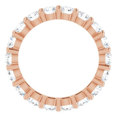 10K Rose Gold 4 1/3 CTW Lab-Grown Diamond Eternity Band Size 9