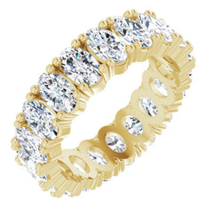 10K Yellow Gold 3 3/8 CTW Lab-Grown Diamond Eternity Band Size 5.75
