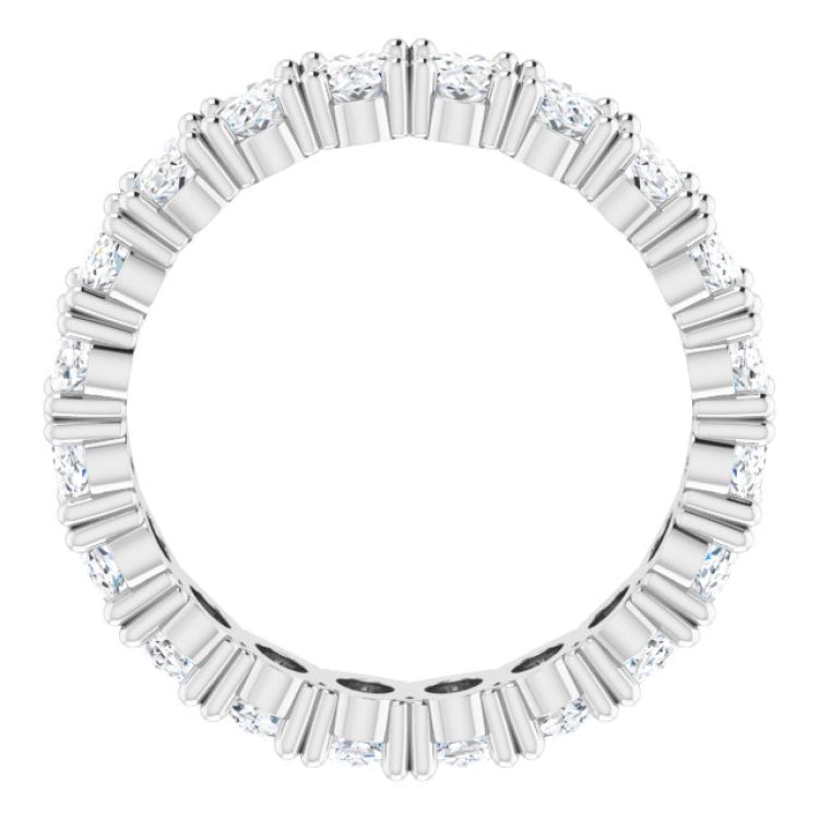 10K White Gold 3 5/8 CTW Lab-Grown Diamond Eternity Band Size 6.5