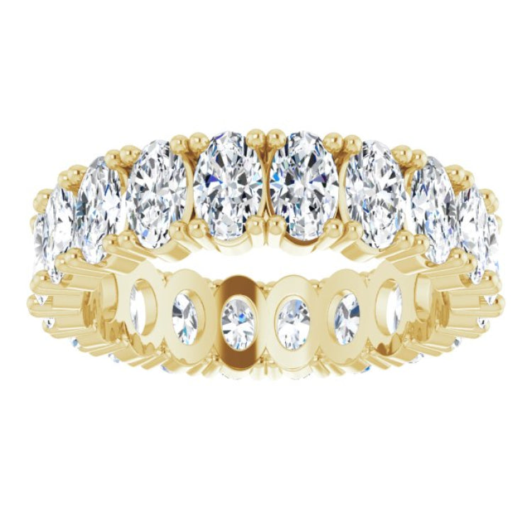 10K Yellow Gold 3 5/8 CTW Lab-Grown Diamond Eternity Band Size 6.75