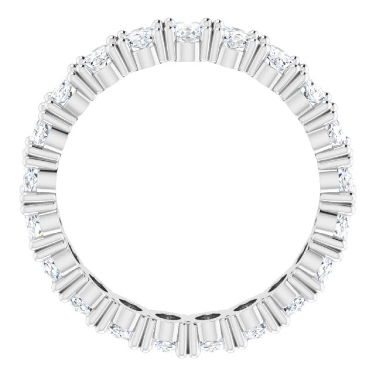 10K White Gold 3 3/4 CTW Lab-Grown Diamond Eternity Band Size 7.75