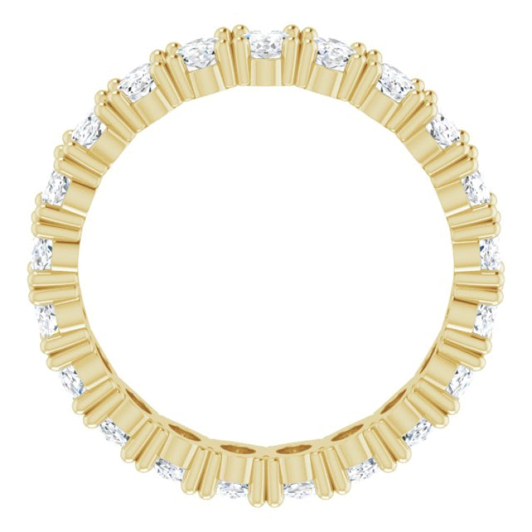 10K Yellow Gold 3 3/4 CTW Lab-Grown Diamond Eternity Band Size 8.25