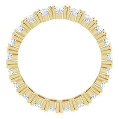 10K Yellow Gold 3 3/4 CTW Lab-Grown Diamond Eternity Band Size 8.25