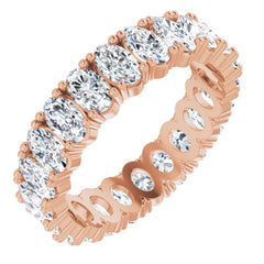 10K Rose Gold 3 9/10 CTW Lab-Grown Diamond Eternity Band Size 9