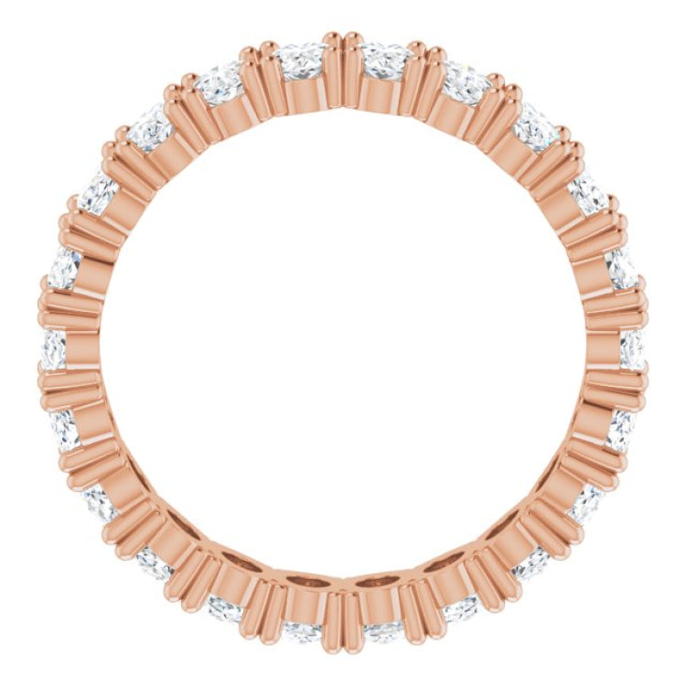 10K Rose Gold 3 9/10 CTW Lab-Grown Diamond Eternity Band Size 9