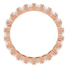 10K Rose Gold 3 9/10 CTW Lab-Grown Diamond Eternity Band Size 9