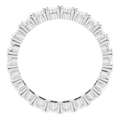 10K White Gold 3 9/10 CTW Lab-Grown Diamond Eternity Band Size 9