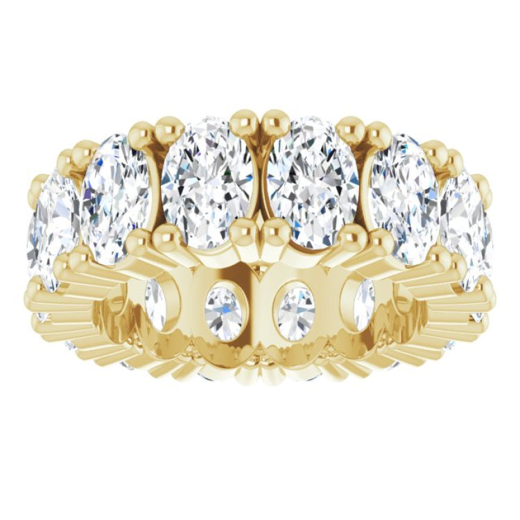 10K Yellow Gold 5 1/5 CTW Lab-Grown Diamond Eternity Band Size 4.5