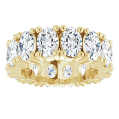 10K Yellow Gold 5 1/5 CTW Lab-Grown Diamond Eternity Band Size 4.5
