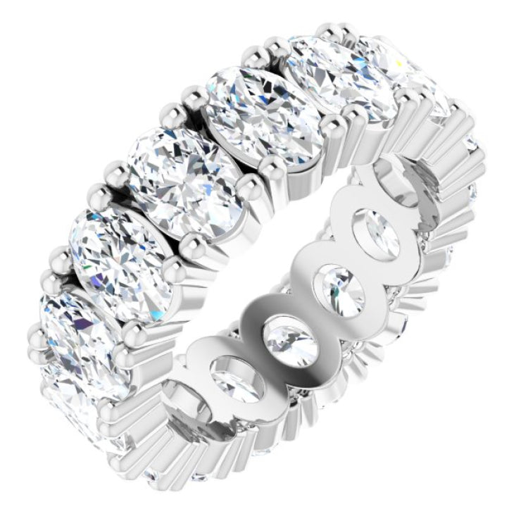 10K White Gold 5 1/2 CTW Lab-Grown Diamond Eternity Band Size 5.5