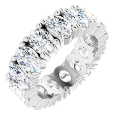 10K White Gold 5 1/2 CTW Lab-Grown Diamond Eternity Band Size 5.5