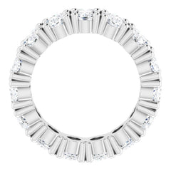 10K White Gold 5 1/2 CTW Lab-Grown Diamond Eternity Band Size 5.5