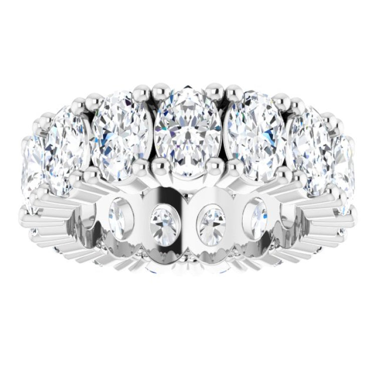 10K White Gold 5 1/2 CTW Lab-Grown Diamond Eternity Band Size 5.5