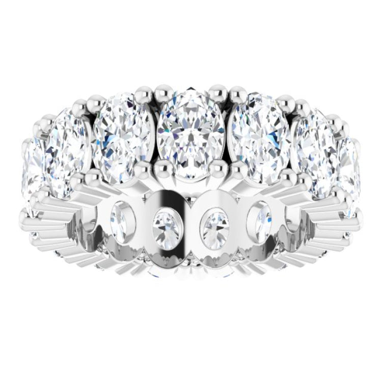 10K White Gold 5 1/2 CTW Lab-Grown Diamond Eternity Band Size 5.75