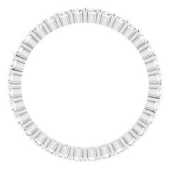 10K White Gold 5/8 CTW Lab-Grown Diamond Eternity Band Size 6.75