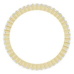 10K Yellow Gold 1/2 CTW Lab-Grown Diamond Eternity Band Size 7.5