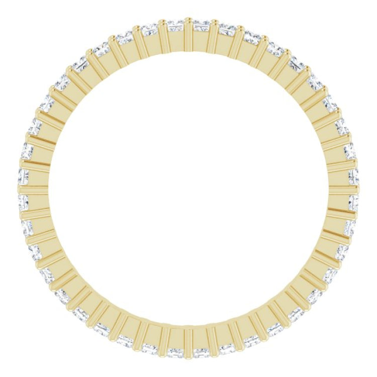 10K Yellow Gold 7/8 CTW Lab-Grown Diamond Eternity Band Size 8.25