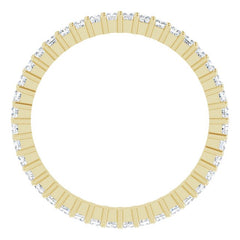 10K Yellow Gold 7/8 CTW Lab-Grown Diamond Eternity Band Size 8.25