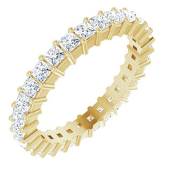 10K Yellow Gold 1 1/3 CTW Lab-Grown Diamond Eternity Band Size 5.75
