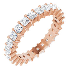 10K Rose Gold 1 7/8 CTW Lab-Grown Diamond Eternity Band Size 6.25