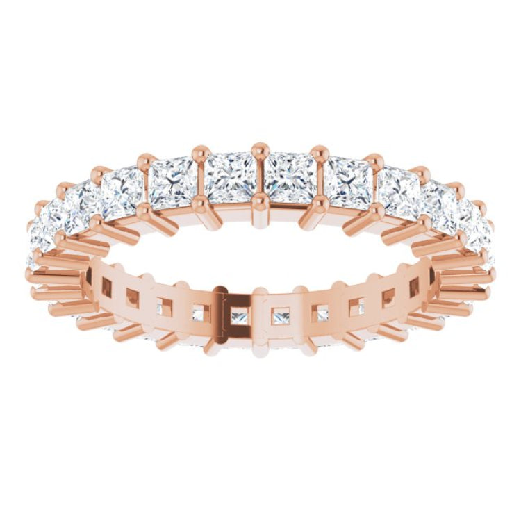 10K Rose Gold 1 7/8 CTW Lab-Grown Diamond Eternity Band Size 6.25