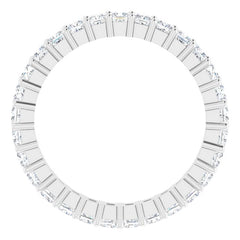 10K White Gold 2 CTW Lab-Grown Diamond Eternity Band Size 8.5