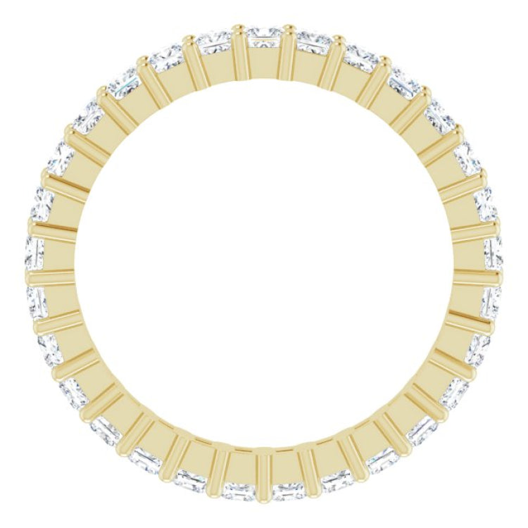 10K Yellow Gold 2 CTW Lab-Grown Diamond Eternity Band Size 9