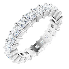 10K White Gold 2 CTW Lab-Grown Diamond Eternity Band Size 4.5