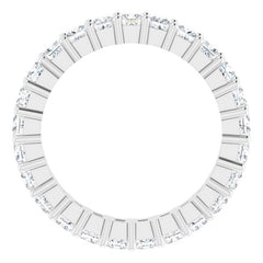 10K White Gold 2 1/6 CTW Lab-Grown Diamond Eternity Band Size 5.25