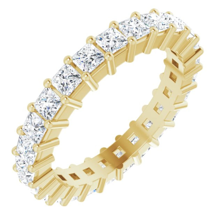 10K Yellow Gold 2 1/6 CTW Lab-Grown Diamond Eternity Band Size 5.25