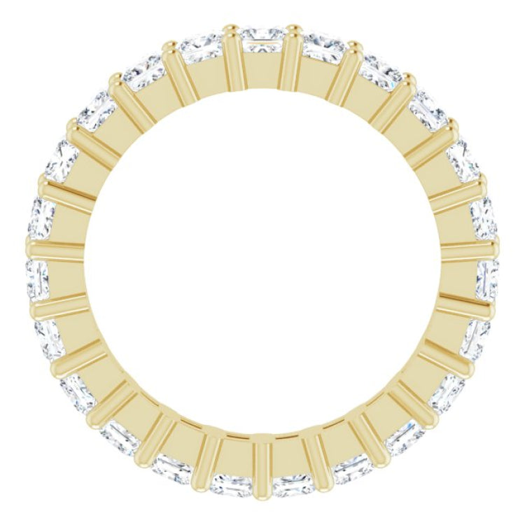 10K Yellow Gold 2 1/6 CTW Lab-Grown Diamond Eternity Band Size 5.5