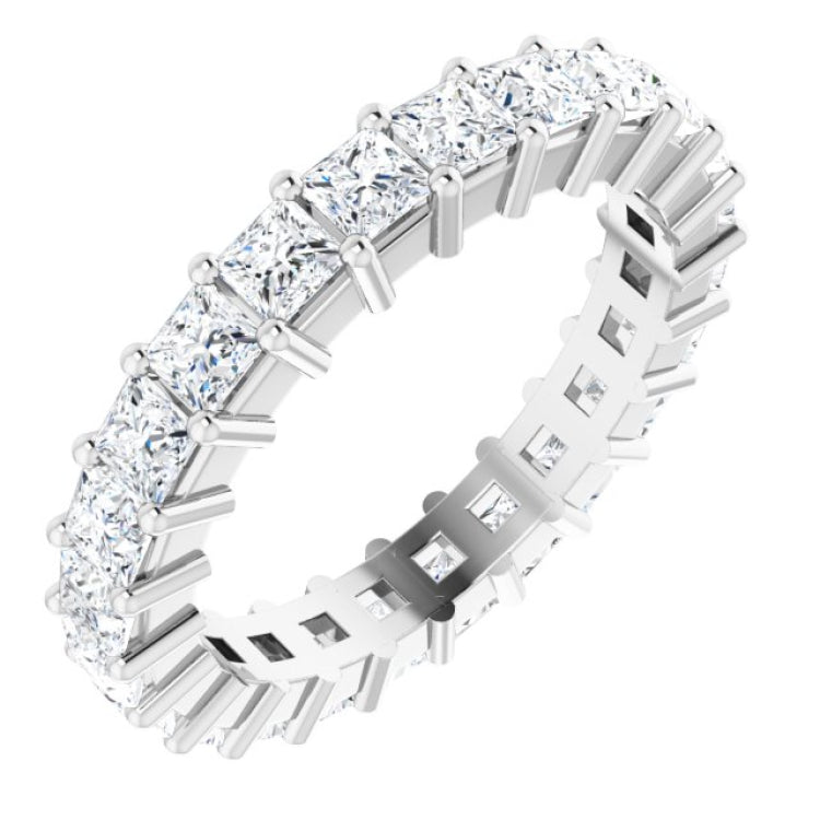 10K White Gold 2 1/4 CTW Lab-Grown Diamond Eternity Band Size 5.75