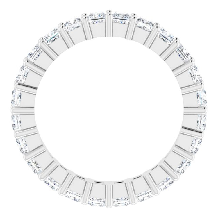 10K White Gold 2 1/4 CTW Lab-Grown Diamond Eternity Band Size 6.25